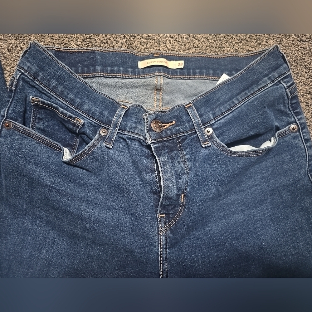 Levi Curvy Bootcut Jeans, Womens Size 28, Medium Wash - Picture 14 of 14